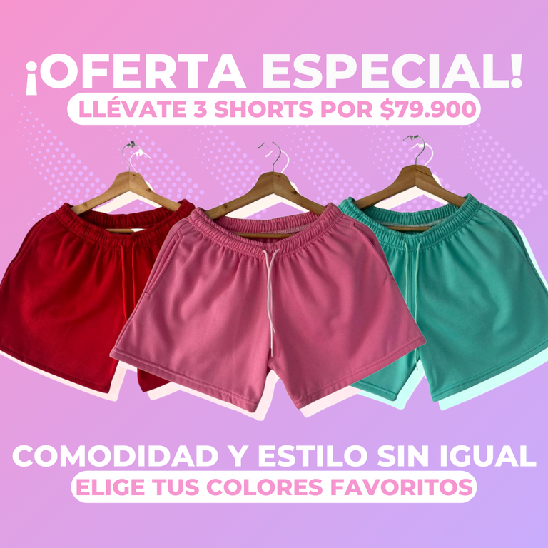 PROMOCIÓN SHORTS🔥3x$79.900
